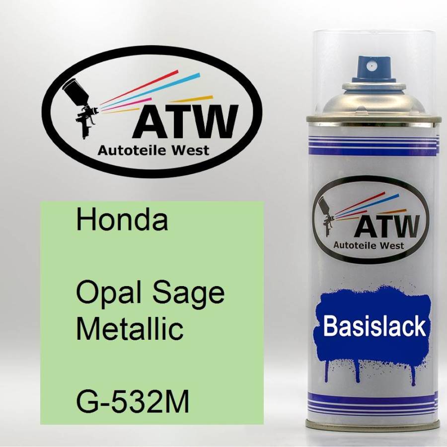 Honda, Opal Sage Metallic, G-532M: 400ml Sprühdose, von ATW Autoteile West.